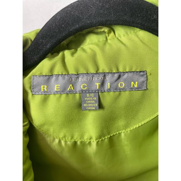 Kenneth Cole Reaction Down Puffer Vest Apple Green  Size Small Womens - Picture 3 of 5